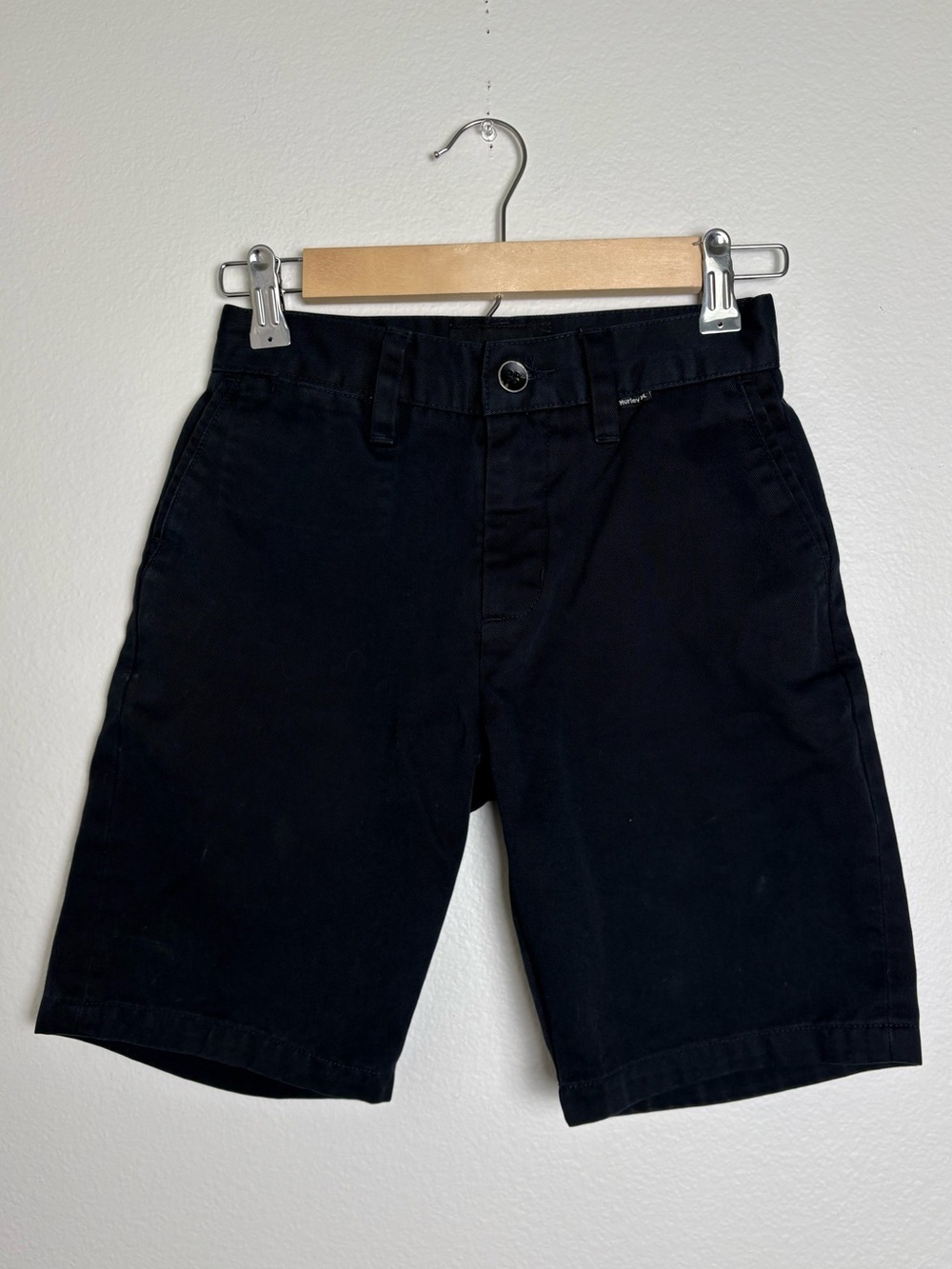 Hurley Kids' Classic Chino Shorts in Navy Blue Size 8/24